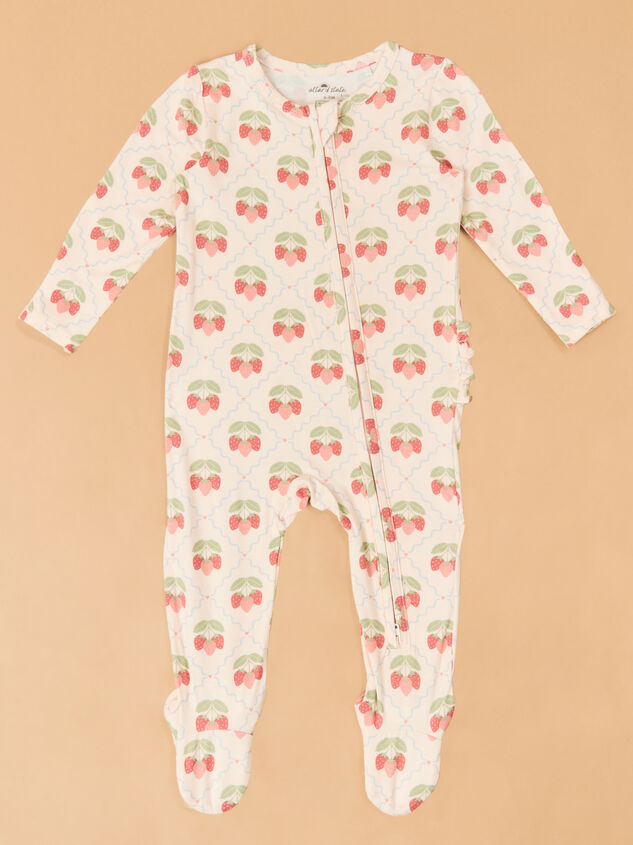 Sweet Strawberry Ruffle Back Footie - ALTAR'D STATE KIDS
