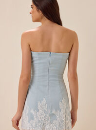 Karan Strapless Lace Dress Detail 6 - AS Kids
