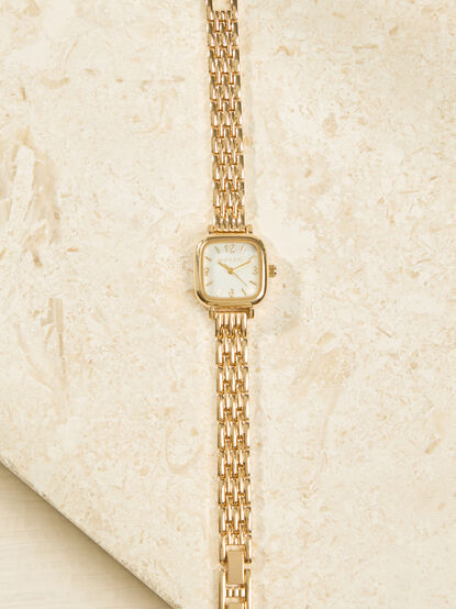 Square Face Thin Link Watch - AS Kids