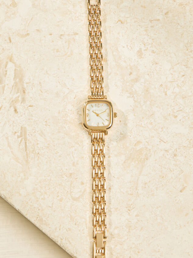 Square Face Thin Link Watch Detail 2 - AS Kids