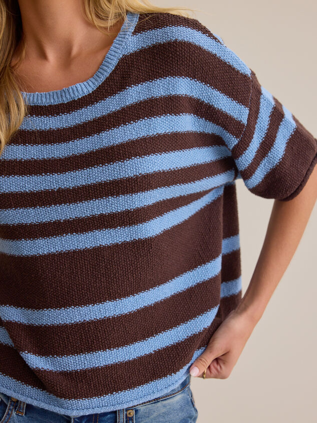 Bailey Striped Sweater Tee Detail 4 - AS Kids