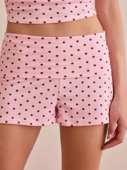 Fast Lane Polka Dot Foldover Shorts - ALTAR'D STATE KIDS