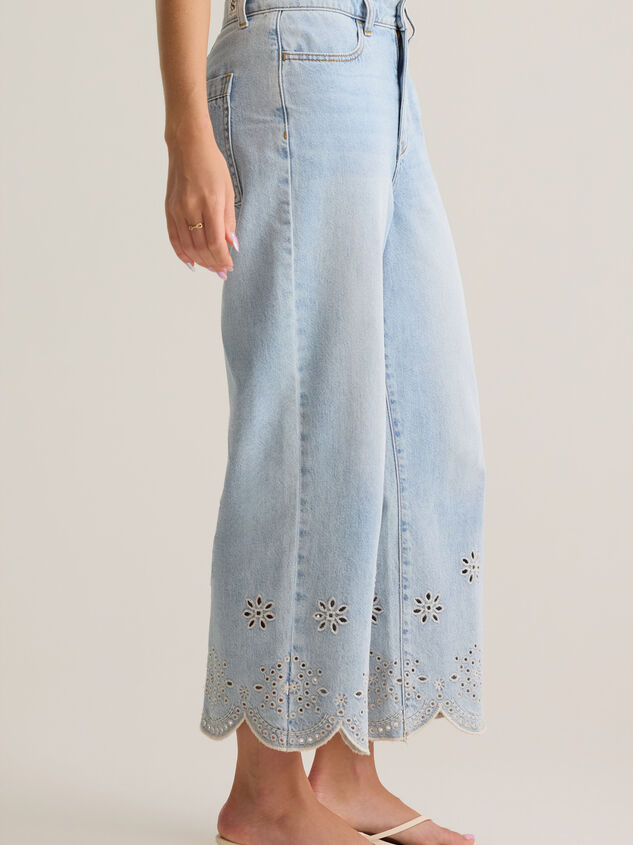 Natalee Embroidered Eyelet Jeans Detail 3 - AS Kids