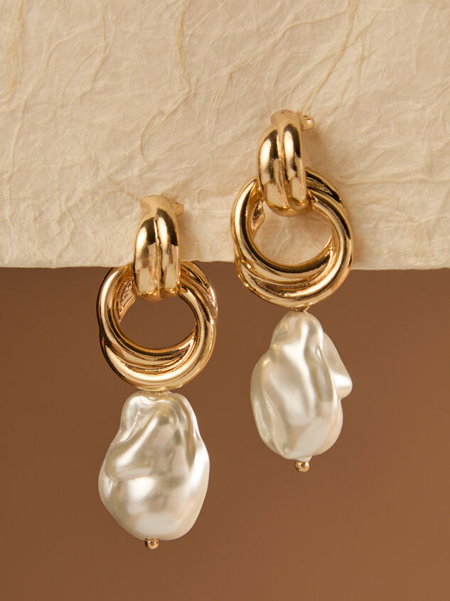 Pearl Door Knocker Dangle Earring - ALTAR'D STATE KIDS