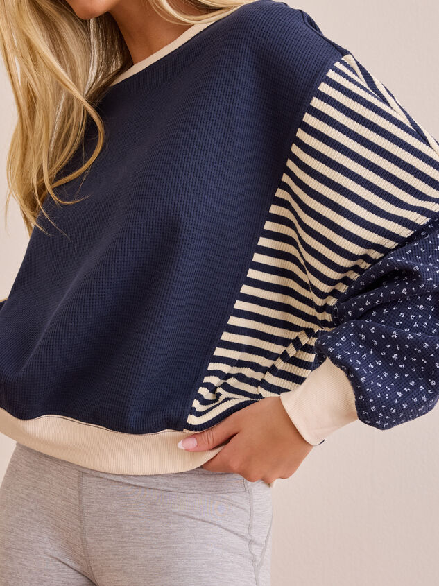 Contrast Patchwork Long Sleeve Detail 3 - AS Kids