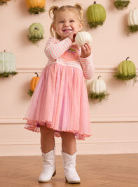 Paige Pumpkin Tutu Dress Detail 2 - AS Kids