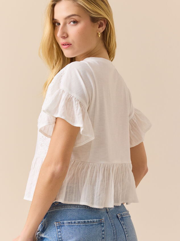 Lina Crochet Babydoll Top Detail 3 - ALTAR'D STATE KIDS