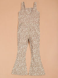 Lilah Leopard Flare Jumpsuit Detail 2 - ALTAR'D STATE KIDS