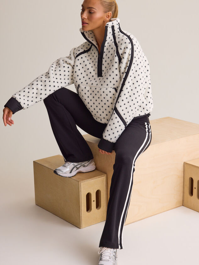 Risen Polka Dot Sherpa Quarter Zip - AS Kids