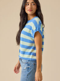 Peony Striped Sweater Vest Detail 4 - ALTAR'D STATE KIDS