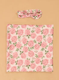 Zainy Floral Swaddle Set Detail 2 - AS Kids
