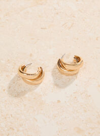 Overlap Hoop Earrings Detail 2 - ALTAR'D STATE KIDS