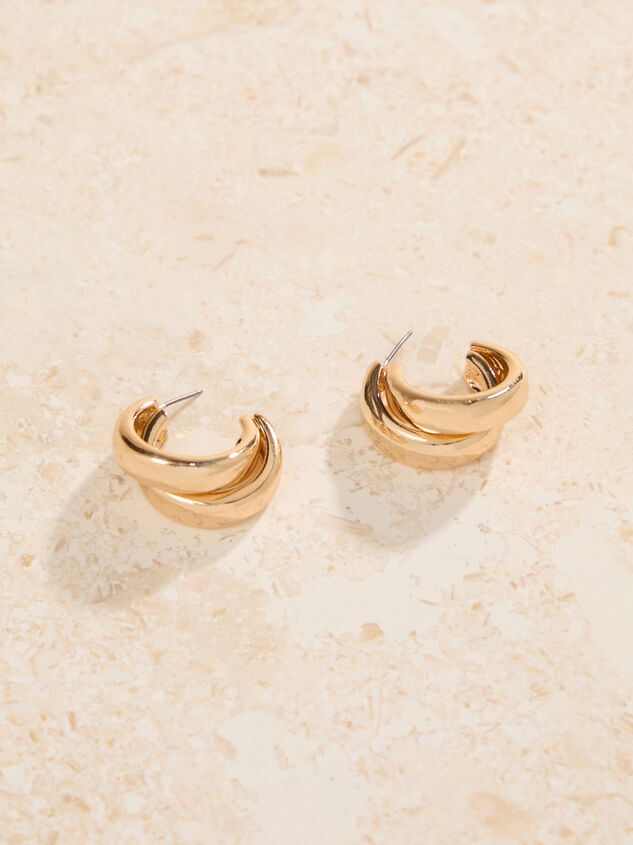 Overlap Hoop Earrings Detail 2 - ALTAR'D STATE KIDS