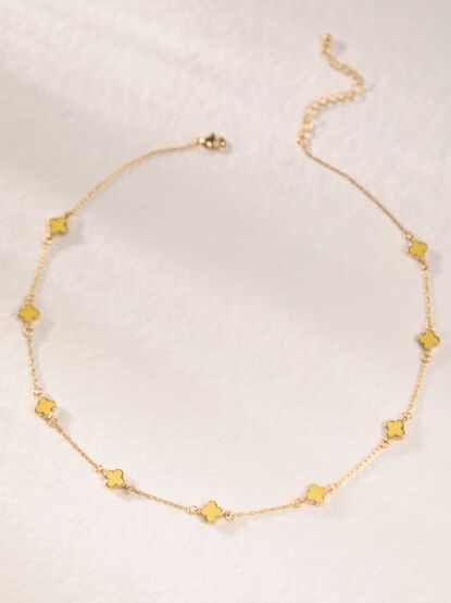 18k Yellow Clover Choker - AS Kids