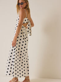 Emmalie Polka Dot Maxi Dress Detail 2 - AS Kids