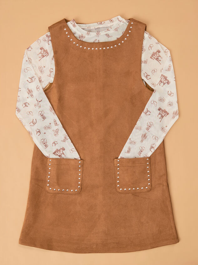 Carie Jumper Suede Dress Youth Set - AS Kids