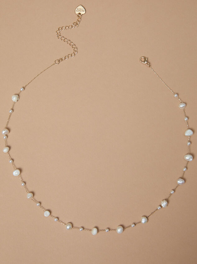 Dainty Pearl Stone Choker Necklace - ALTAR'D STATE KIDS