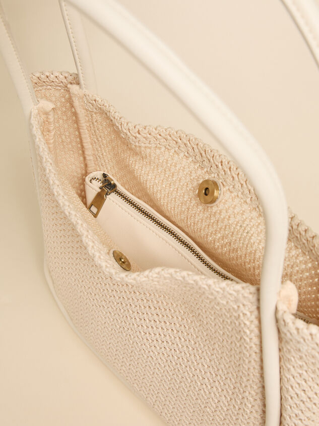 Jules Raffia Lined Tote Bag Detail 4 - ALTAR'D STATE KIDS