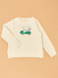 Gabe Golf Cart Embroidered Baby Sweatshirt Detail 2 - ALTAR'D STATE KIDS