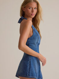 Calie Denim Halter Romper Detail 5 - ALTAR'D STATE KIDS