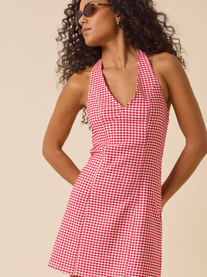 Maura Gingham Mini Dress - AS Kids