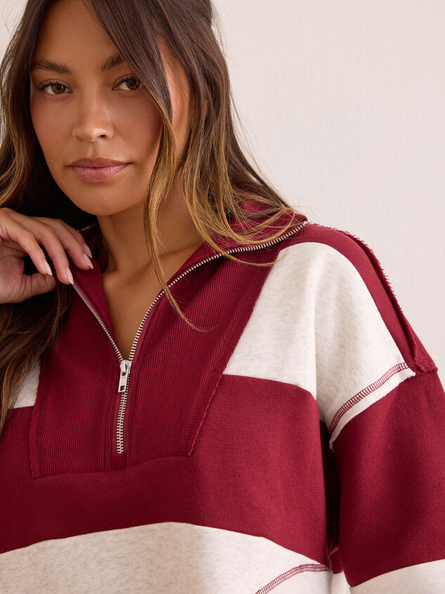 Overtime Striped Pullover Detail 4 - AS Kids