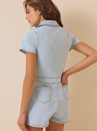 Kyleigh Zip-Up Denim Romper Detail 5 - ALTAR'D STATE KIDS