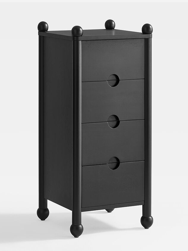 Mariposa Narrow Wood Nightstand Detail 3 - AS Kids