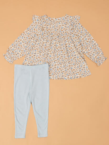Hazel Floral Long Sleeve and Legging Set - AS Kids