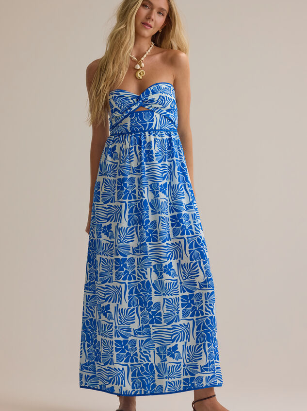 Leighton Strapless Maxi Dress Detail 2 - AS Kids