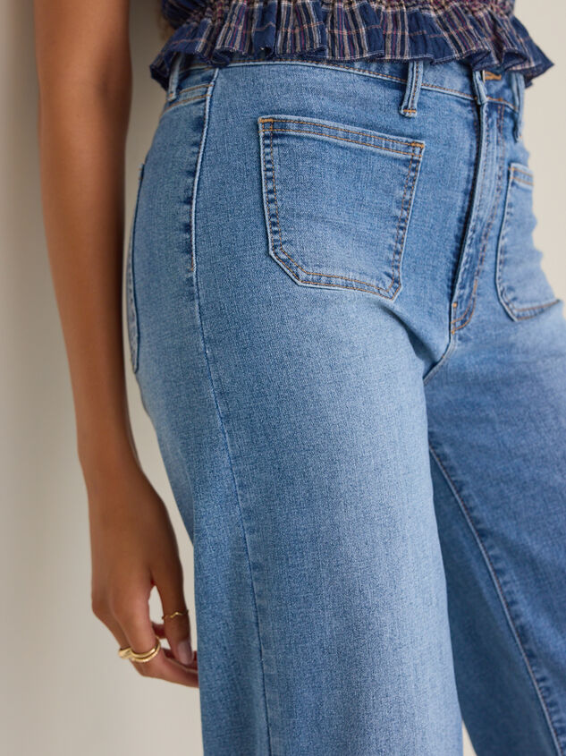 Prestyn High Rise Straight Leg Jeans Detail 5 - AS Kids