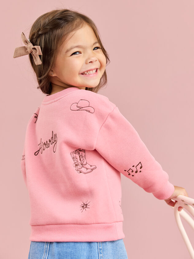 Cowgirl Icons Embroidered Sweatshirt - ALTAR'D STATE KIDS