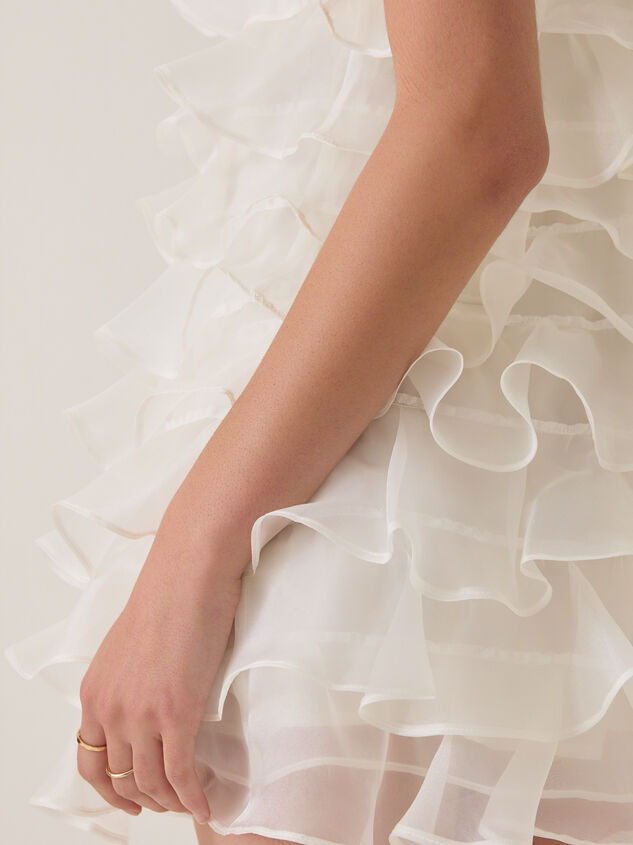 Ashen Ruffle Mini Dress Detail 7 - AS Kids