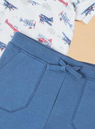 Vintage Planes Polo and Shorts Set Detail 3 - AS Kids