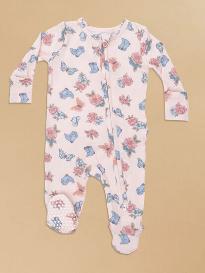 Country Boots Ruffle Footie - ALTAR'D STATE KIDS