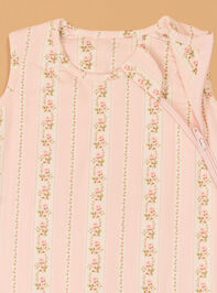 Antoinette Floral Striped Sleep Bag Detail 2 - AS Kids