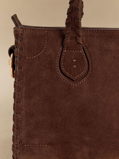 Braided Suede Crossbody Bag - AS Kids