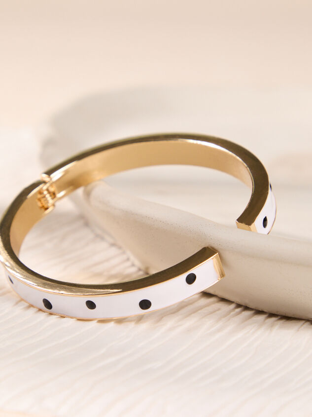 Polka Dot Luxe Gold Bangle Detail 2 - AS Kids
