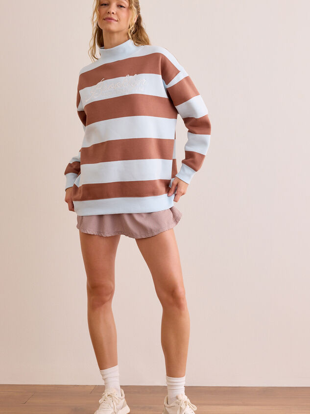 Brooklyn Stripe Mockneck Detail 3 - AS Kids