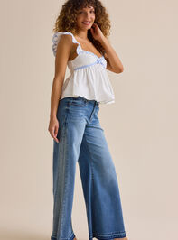 Eden Embroidered Babydoll Top Detail 3 - ALTAR'D STATE KIDS