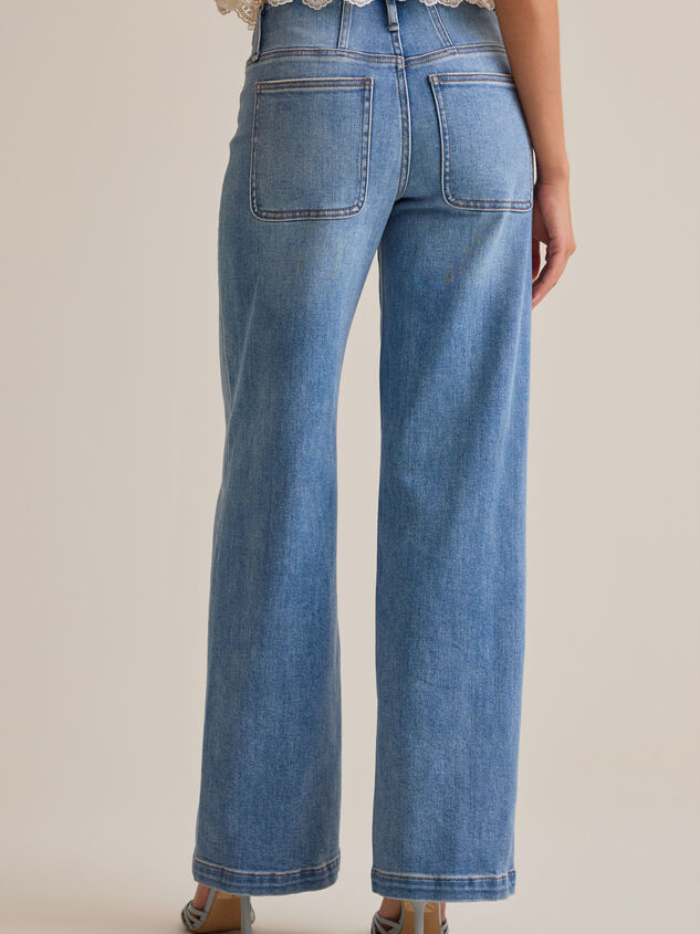 Lennie High Rise Seam Jeans Detail 5 - AS Kids