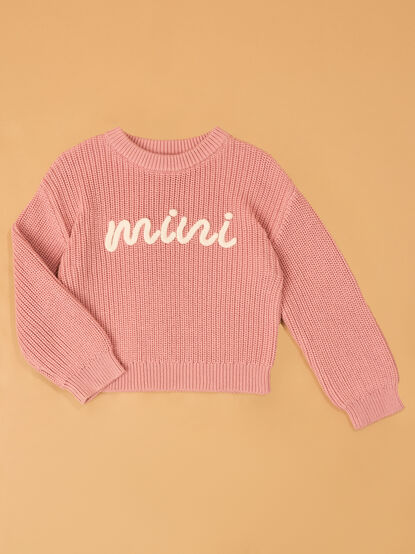 Maeve Mini Topstitch Sweater - AS Kids
