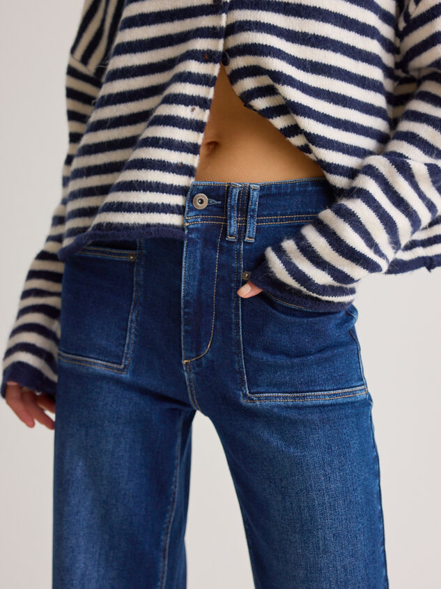 Aria Mid Rise Cropped Jeans Detail 2 - AS Kids