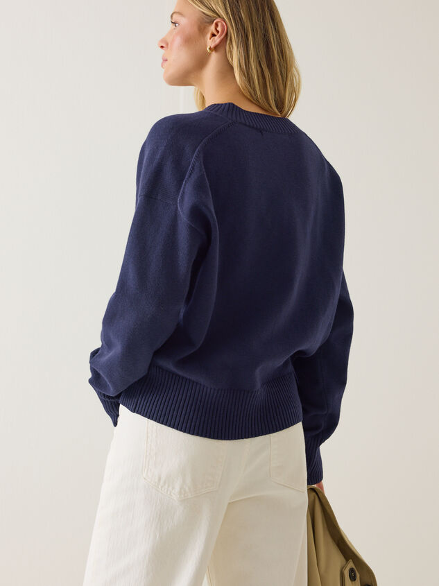 Raya V-Neck Pullover Sweater Detail 6 - AS Kids