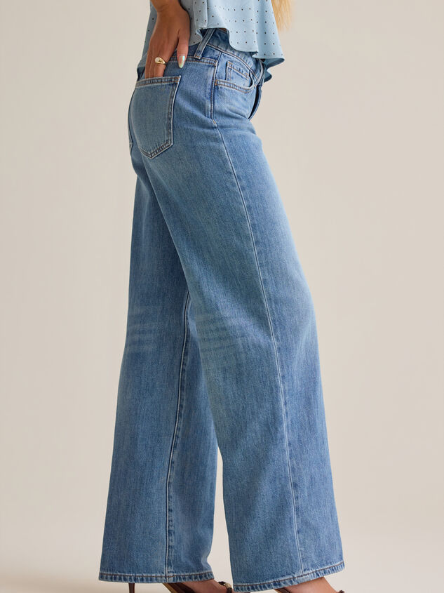 Scarlet High Rise Straight Leg Jeans Detail 3 - AS Kids