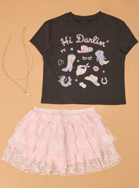 Hi Darlin Tee and Skort Set - AS Kids