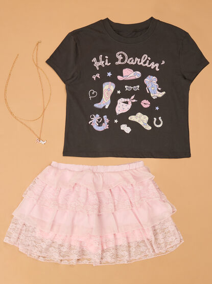Hi Darlin Tee and Skort Set - AS Kids