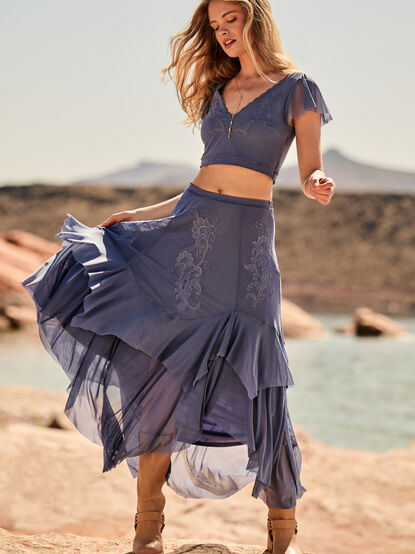 Carlin Ruffle Maxi Skirt - AS Kids