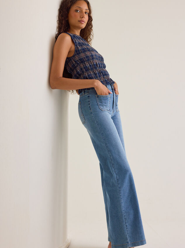 Prestyn High Rise Straight Leg Jeans Detail 3 - AS Kids