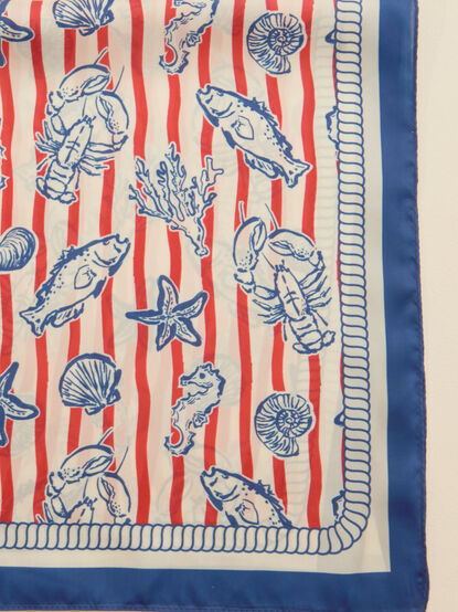 Daisy Stripe Crab Silk Scarf - ALTAR'D STATE KIDS